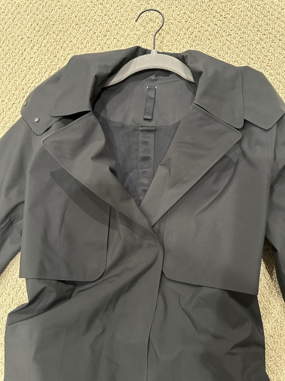 lululemon athletica Black Trench/Rain Coat - Picture 5 of 6